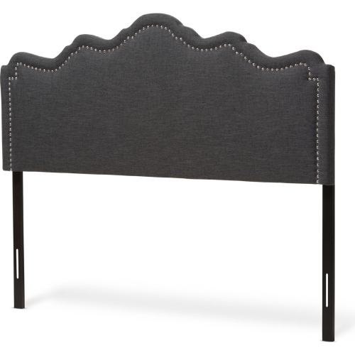 Nadeen Queen Headboard in Gray Fabric